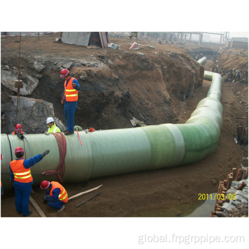 China DN3000mm Underground GRP FRP pipe for Waste water Supplier